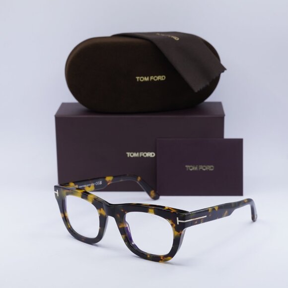 Tom Ford FT5872-B 055 Square Eyeglasses 48mm - Colored Havana - Picture 7 of 10